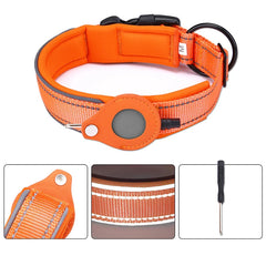 Anti-Lost Dog Collar Waterproof Airtag Protective Case Reflective Pet Necklace - PeticaDeals