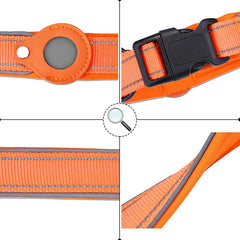 Anti-Lost Dog Collar Waterproof Airtag Protective Case Reflective Pet Necklace - PeticaDeals