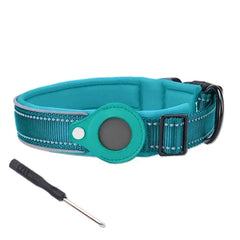 Anti-Lost Dog Collar Waterproof Airtag Protective Case Reflective Pet Necklace - PeticaDeals