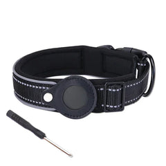 Anti-Lost Dog Collar Waterproof Airtag Protective Case Reflective Pet Necklace - PeticaDeals