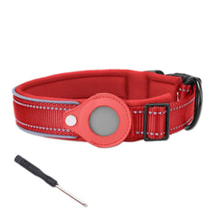 Anti-Lost Dog Collar Waterproof Airtag Protective Case Reflective Pet Necklace - PeticaDeals