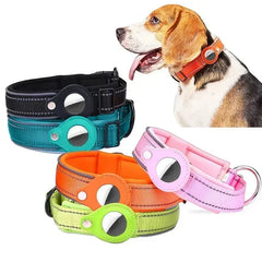 Anti-Lost Dog Collar Waterproof Airtag Protective Case Reflective Pet Necklace - PeticaDeals