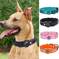 Anti-Lost Dog Collar Waterproof Airtag Protective Case Reflective Pet Necklace - PeticaDeals