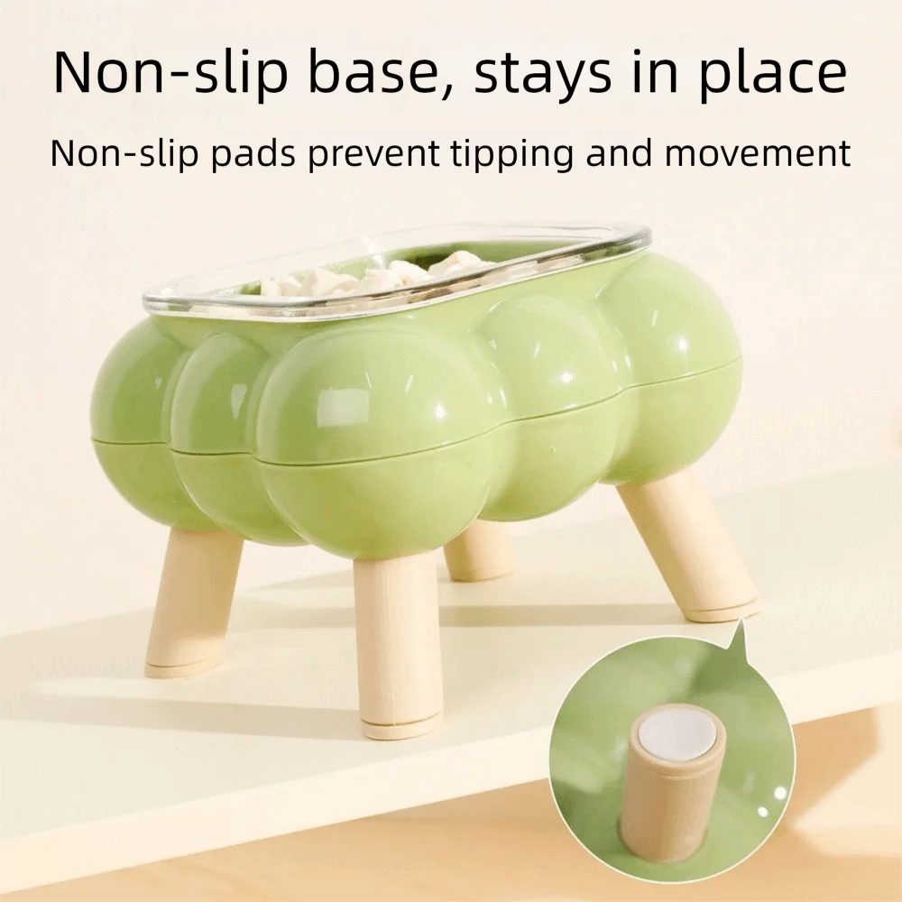 Anti-Slip Cat Food Water Bowl Detachable Anti Vomiting Pet High Footed Bowl Anti Overturning - PeticaDeals