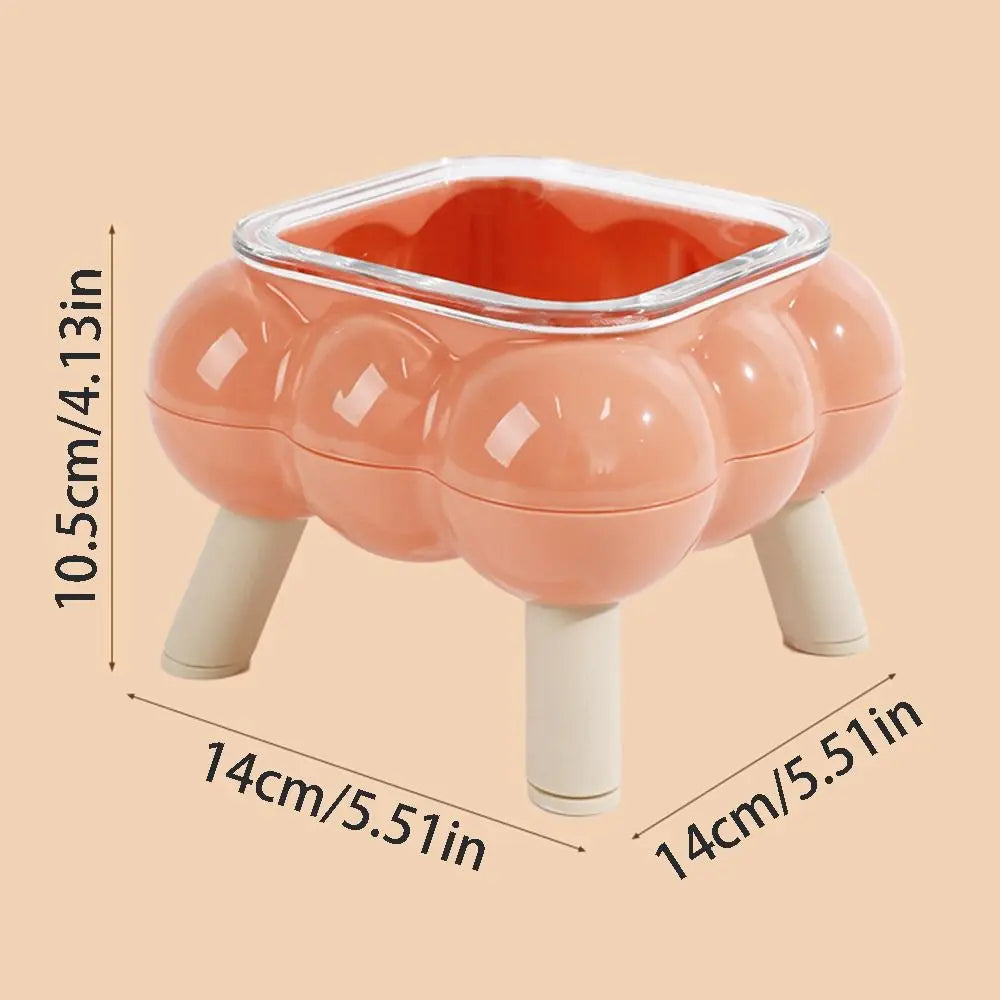 Anti-Slip Cat Food Water Bowl Detachable Anti Vomiting Pet High Footed Bowl Anti Overturning - PeticaDeals