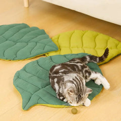 Bed Mats Soft Cotton Leaf-Shaped Kitten Cat Puppy Dog - PeticaDeals