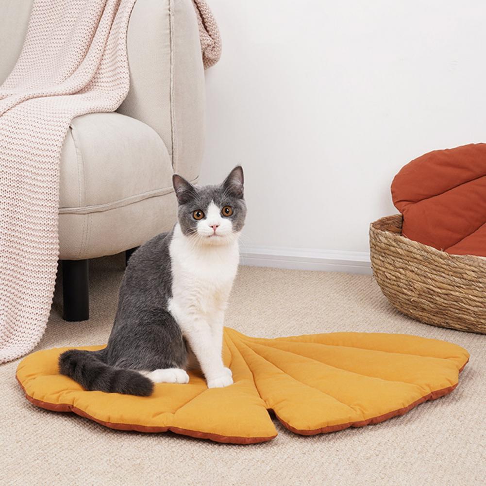 Bed Mats Soft Cotton Leaf-Shaped Kitten Cat Puppy Dog - PeticaDeals