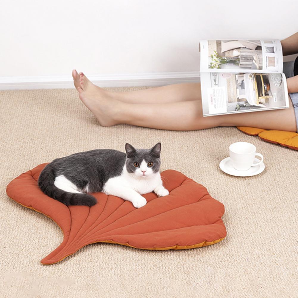Bed Mats Soft Cotton Leaf-Shaped Kitten Cat Puppy Dog - PeticaDeals