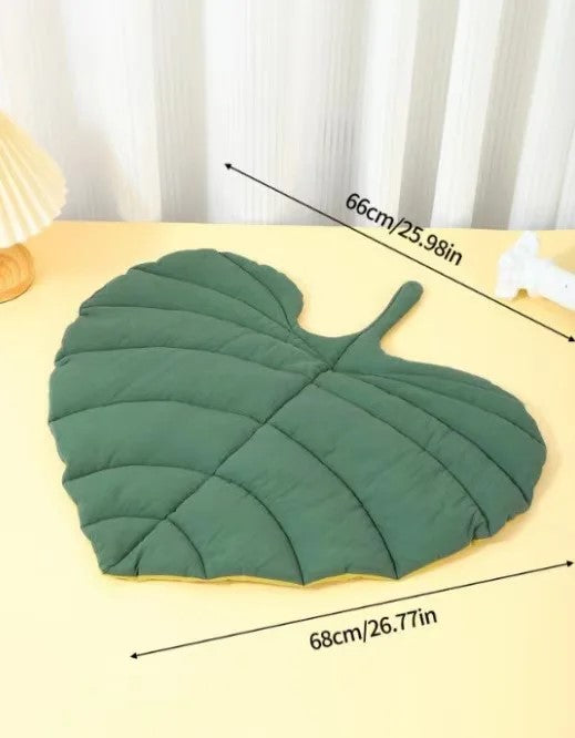Bed Mats Soft Cotton Leaf-Shaped Kitten Cat Puppy Dog - PeticaDeals