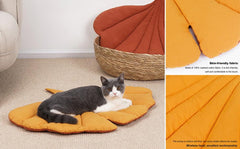 Bed Mats Soft Cotton Leaf-Shaped Kitten Cat Puppy Dog - PeticaDeals
