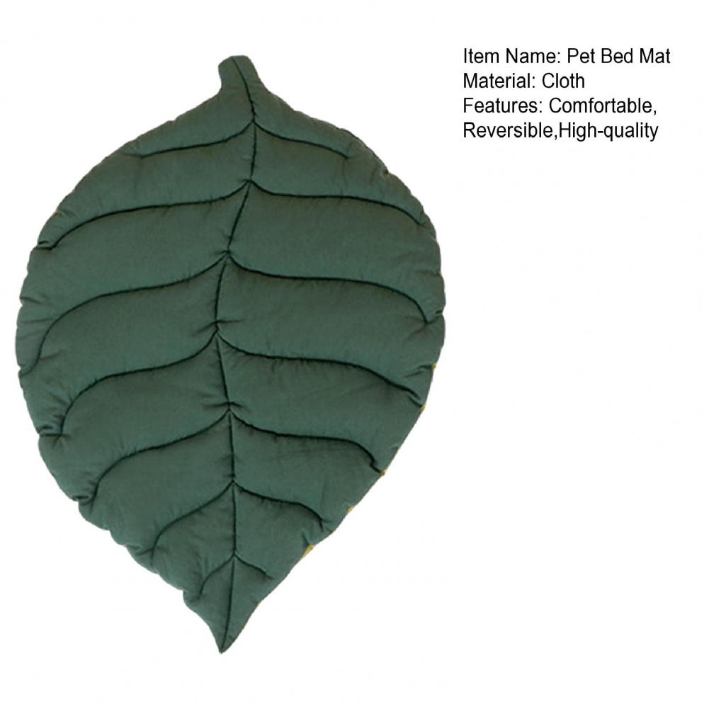 Bed Mats Soft Cotton Leaf-Shaped Kitten Cat Puppy Dog - PeticaDeals
