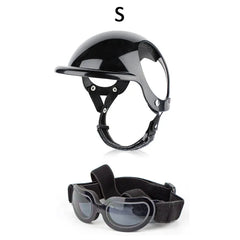 Bicycle Motorcycle Helmet with Sunglasses Dog Cat - PeticaDeals