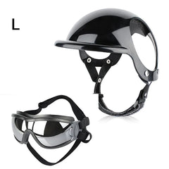 Bicycle Motorcycle Helmet with Sunglasses Dog Cat - PeticaDeals