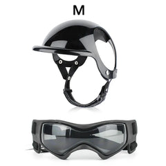 Bicycle Motorcycle Helmet with Sunglasses Dog Cat - PeticaDeals