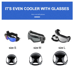 Bicycle Motorcycle Helmet with Sunglasses Dog Cat - PeticaDeals