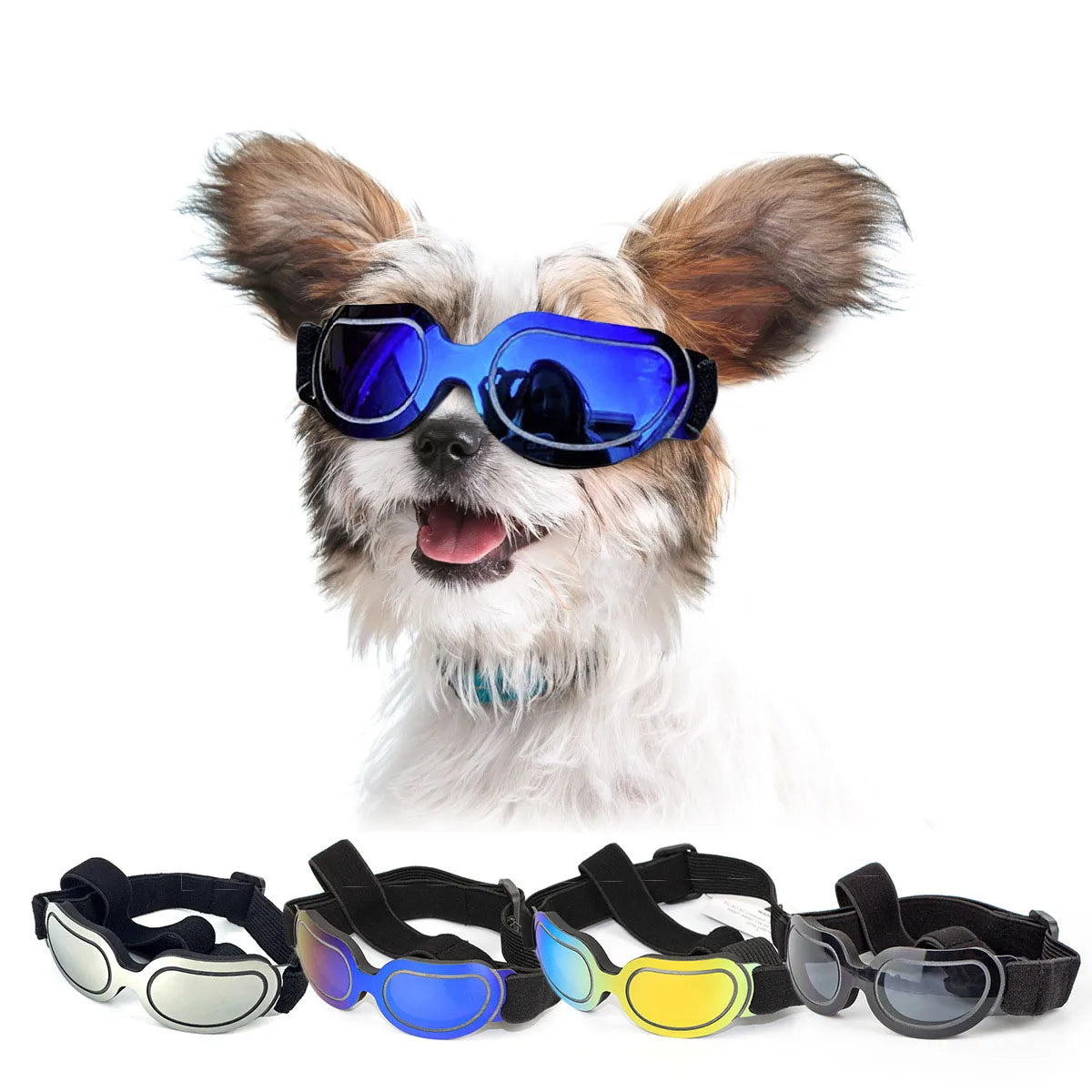 Bicycle Motorcycle Helmet with Sunglasses Dog Cat - PeticaDeals