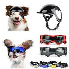 Bicycle Motorcycle Helmet with Sunglasses Dog Cat - PeticaDeals