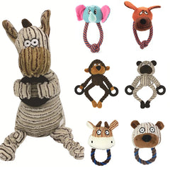 Bite Resistant Dog Chew Toy Plush Stuffed Pet Squeak - PeticaDeals