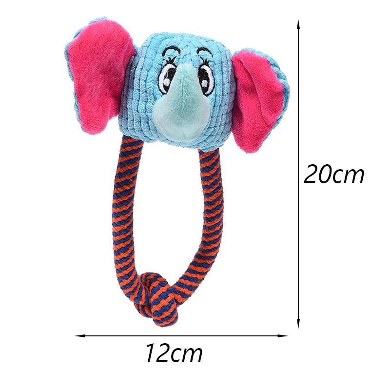 Bite Resistant Dog Chew Toy Plush Stuffed Pet Squeak - PeticaDeals