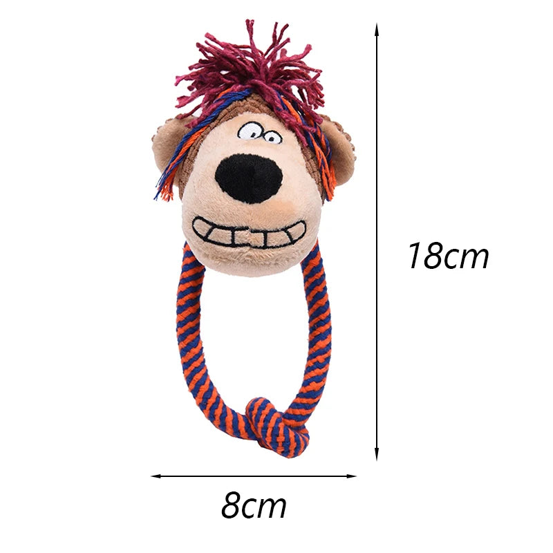 Bite Resistant Dog Chew Toy Plush Stuffed Pet Squeak - PeticaDeals