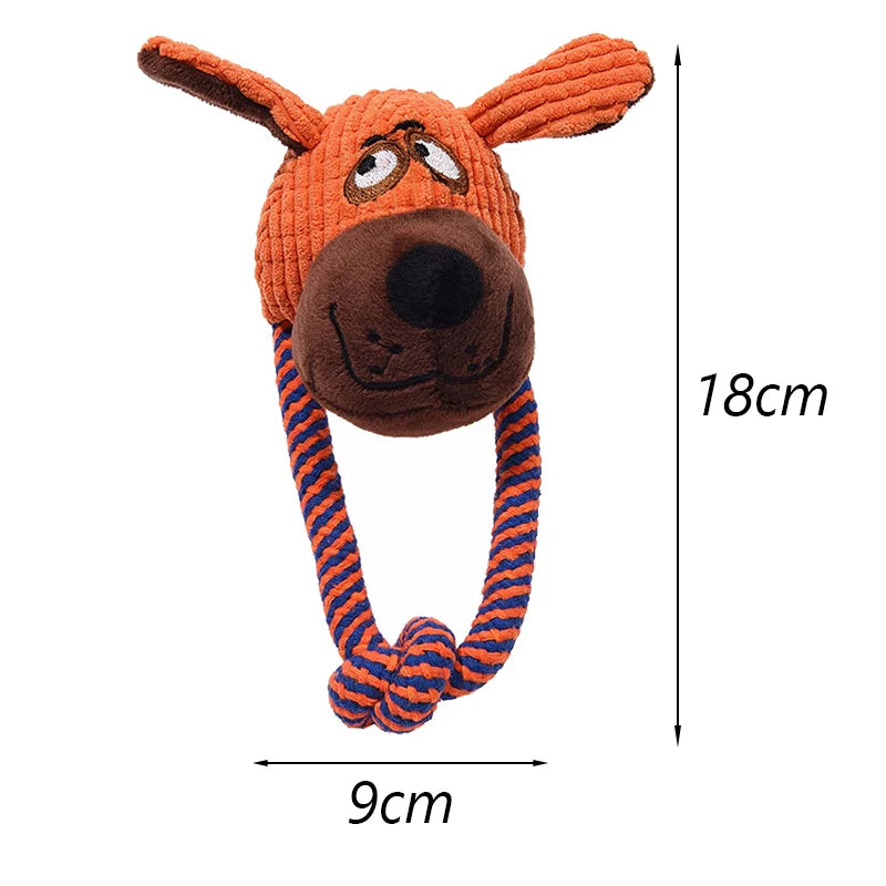 Bite Resistant Dog Chew Toy Plush Stuffed Pet Squeak - PeticaDeals