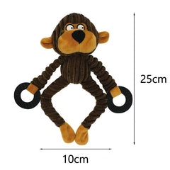 Bite Resistant Dog Chew Toy Plush Stuffed Pet Squeak - PeticaDeals