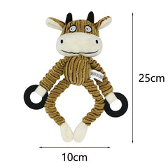 Bite Resistant Dog Chew Toy Plush Stuffed Pet Squeak - PeticaDeals