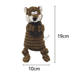 Bite Resistant Dog Chew Toy Plush Stuffed Pet Squeak - PeticaDeals