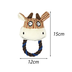 Bite Resistant Dog Chew Toy Plush Stuffed Pet Squeak - PeticaDeals