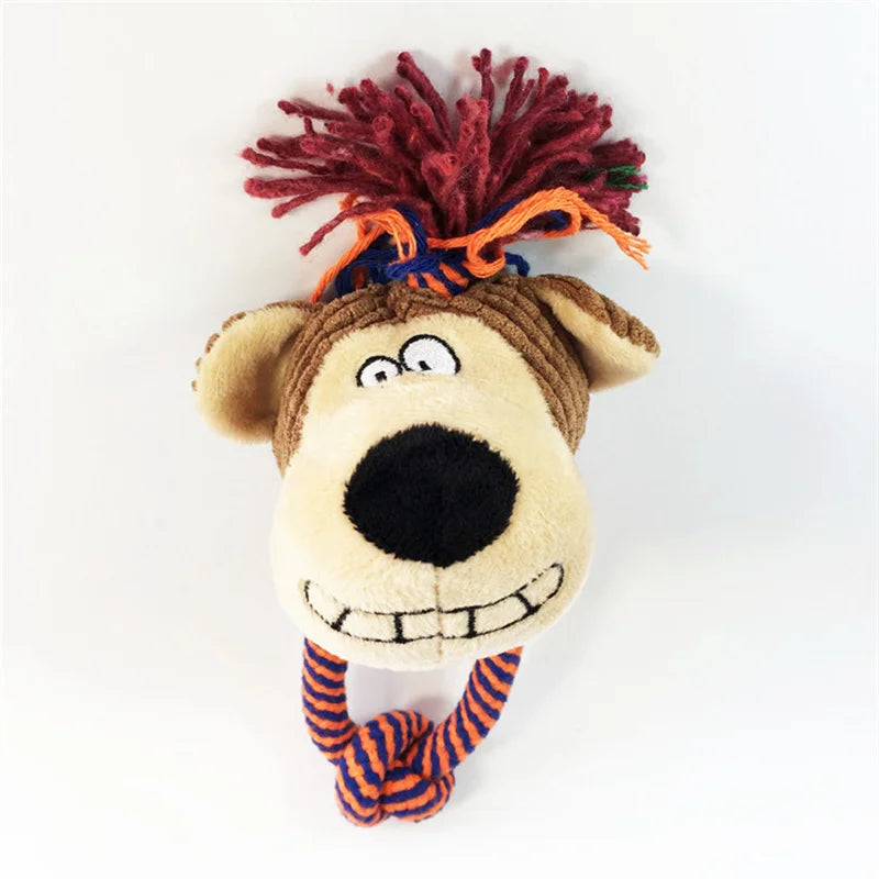 Bite Resistant Dog Chew Toy Plush Stuffed Pet Squeak - PeticaDeals