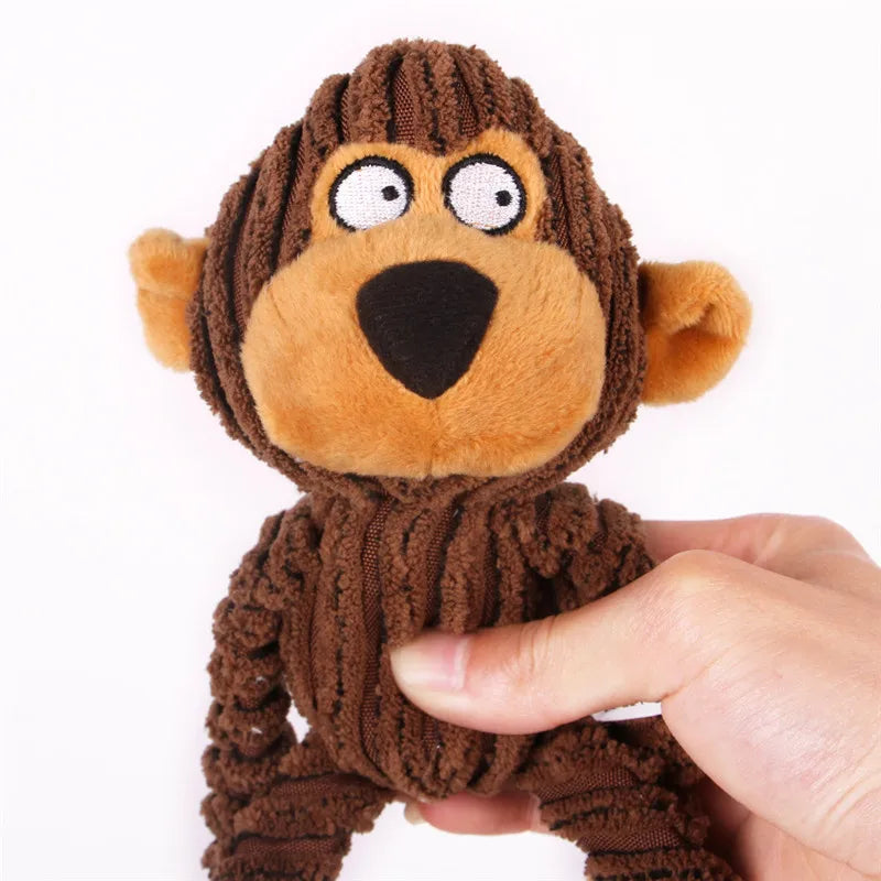 Bite Resistant Dog Chew Toy Plush Stuffed Pet Squeak - PeticaDeals