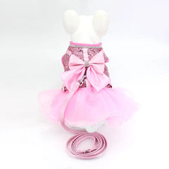 Bowknot Cat Dog Harness Leash Set - PeticaDeals