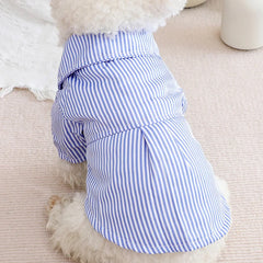 Bowknot Striped Shirts for Dogs Clothing Cat - PeticaDeals