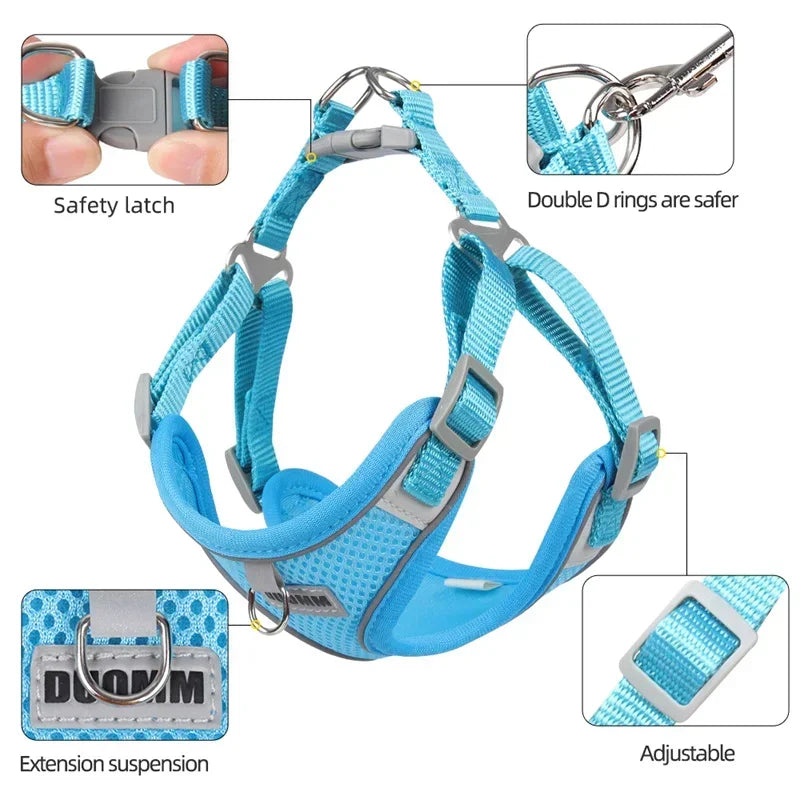 Breathable Reflective Harness for Cats & Small Dogs - PeticaDeals