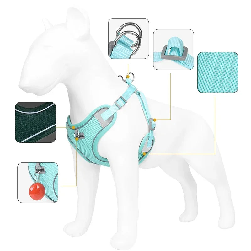 Breathable Reflective Harness for Cats & Small Dogs - PeticaDeals