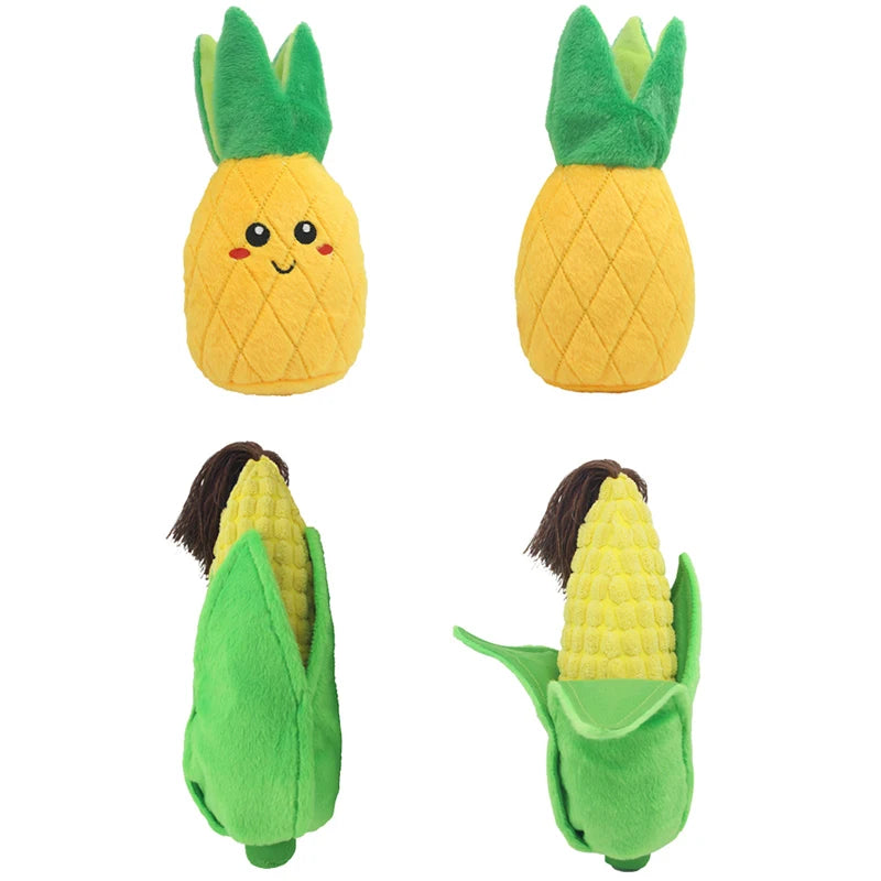 Cactus vegetables Pet Toy Pineapple Toy Corn Fruit - PeticaDeals