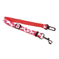 Camouflage Denim Pet Dog Car Safety Seat Belt Restraint Lead Travel Leash Adjustable - PeticaDeals