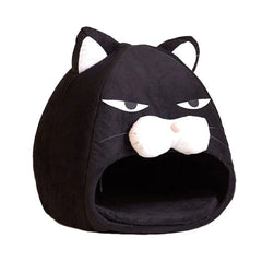 Cartoon Cat bed Fleece Lovely Cat House - PeticaDeals