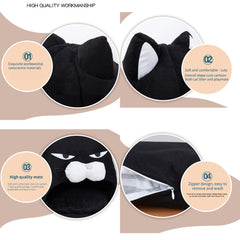 Cartoon Cat bed Fleece Lovely Cat House - PeticaDeals
