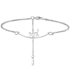 Cat Anklet for Women Adjustable Foot Ankle Bracelet - PeticaDeals