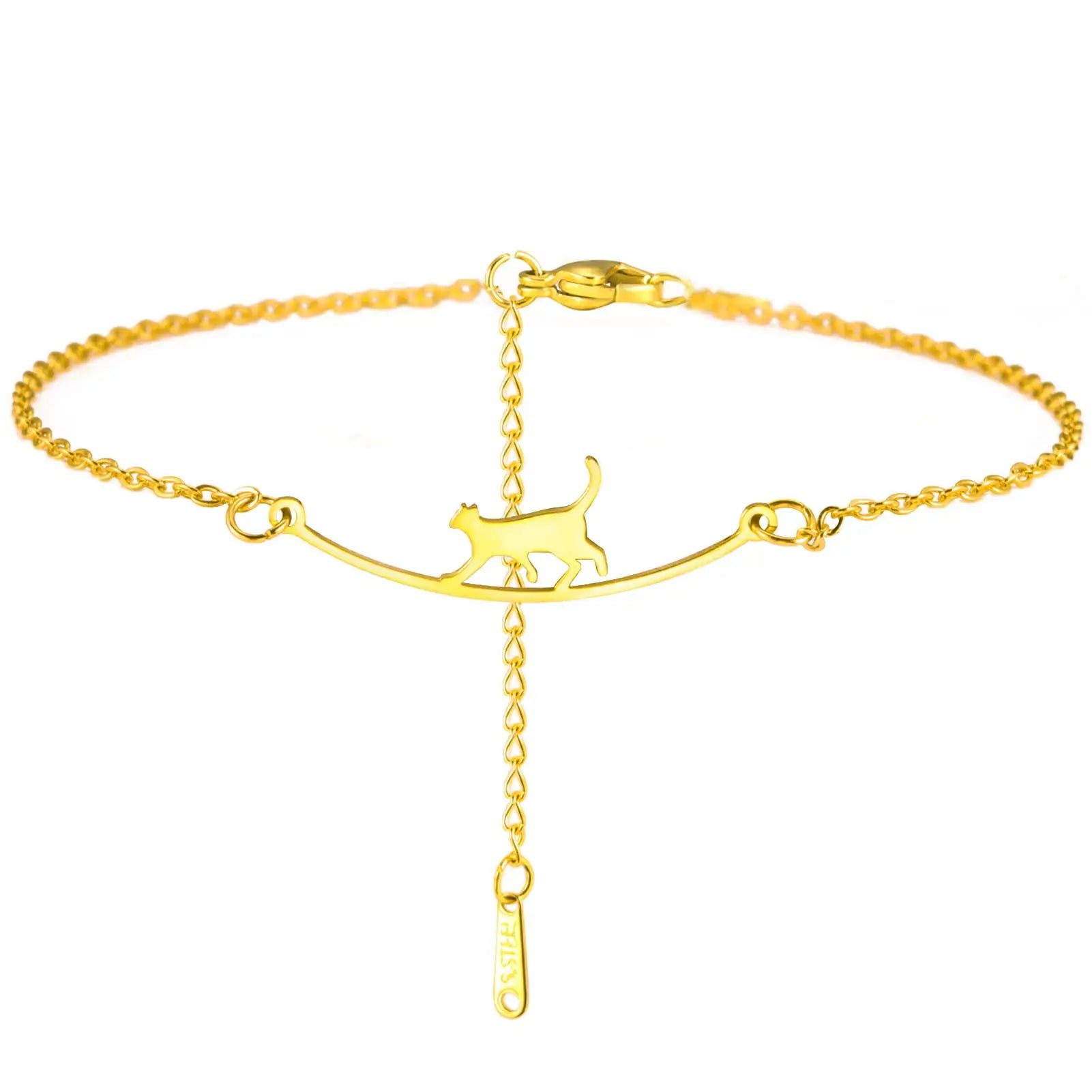 Cat Anklet for Women Adjustable Foot Ankle Bracelet - PeticaDeals