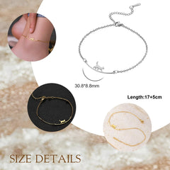 Cat Anklet for Women Adjustable Foot Ankle Bracelet - PeticaDeals