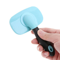 Cat Brush Self-Cleaning  Brush Removes Loose Hair Mats Tangles Comb Soft Pet - PeticaDeals