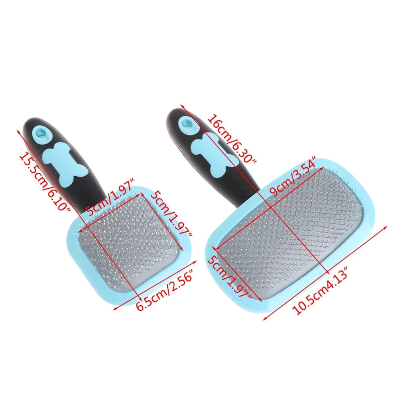 Cat Brush Self-Cleaning  Brush Removes Loose Hair Mats Tangles Comb Soft Pet - PeticaDeals