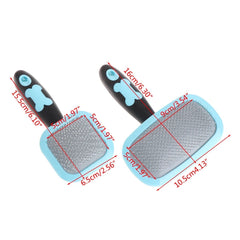 Cat Brush Self-Cleaning  Brush Removes Loose Hair Mats Tangles Comb Soft Pet - PeticaDeals