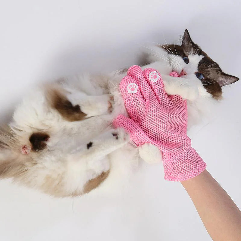 Cat Combing Hair Guard Gloves Pet Brush Glove For Cat Dog - PeticaDeals