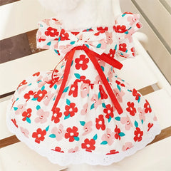 Cat Dog Dress Summer Flying Sleeve - PeticaDeals