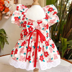 Cat Dog Dress Summer Flying Sleeve - PeticaDeals