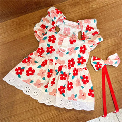 Cat Dog Dress Summer Flying Sleeve - PeticaDeals