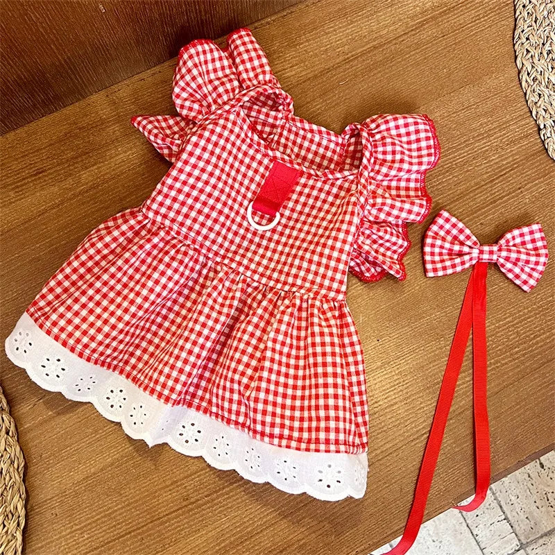 Cat Dog Dress Summer Flying Sleeve - PeticaDeals